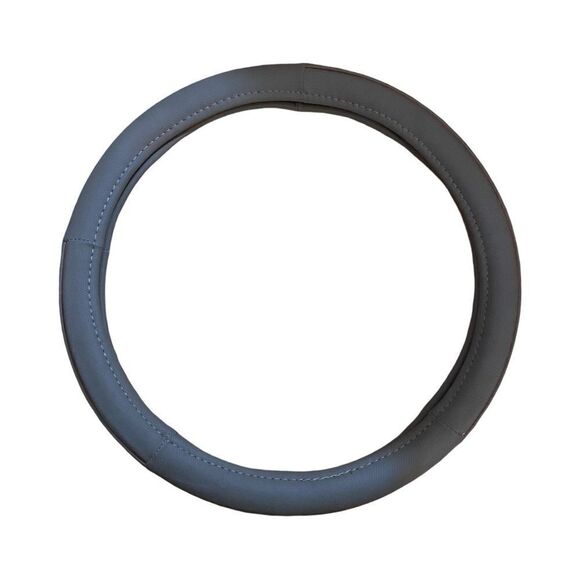 Tan PU Leather Car Steering Wheel Cover 15 Inch - Picture 2 of 5